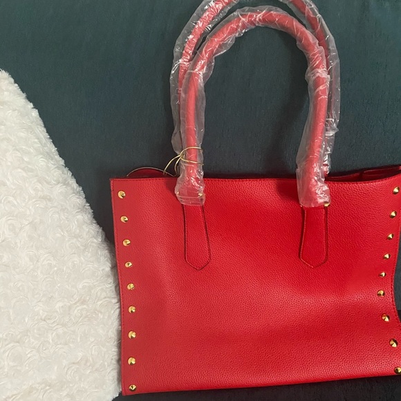 Beautiful red shoulder bag - Picture 7 of 8